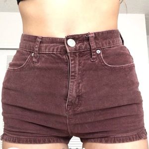 Corduroy shorts